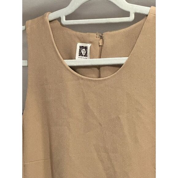 ANNE KLEIN CAMEL/BROWN HIGH NECK DRESS SZ‎ 10 - Picture 4 of 4
